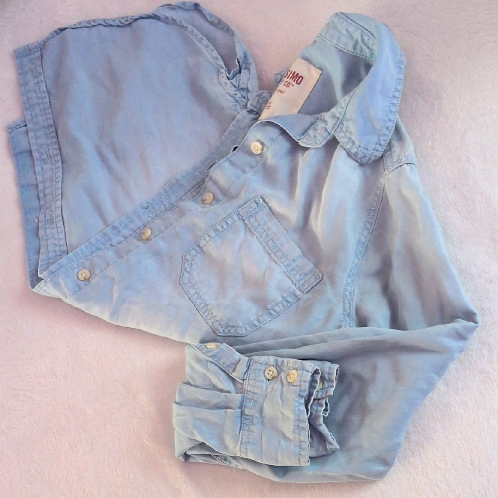 Light Blue Denim Top